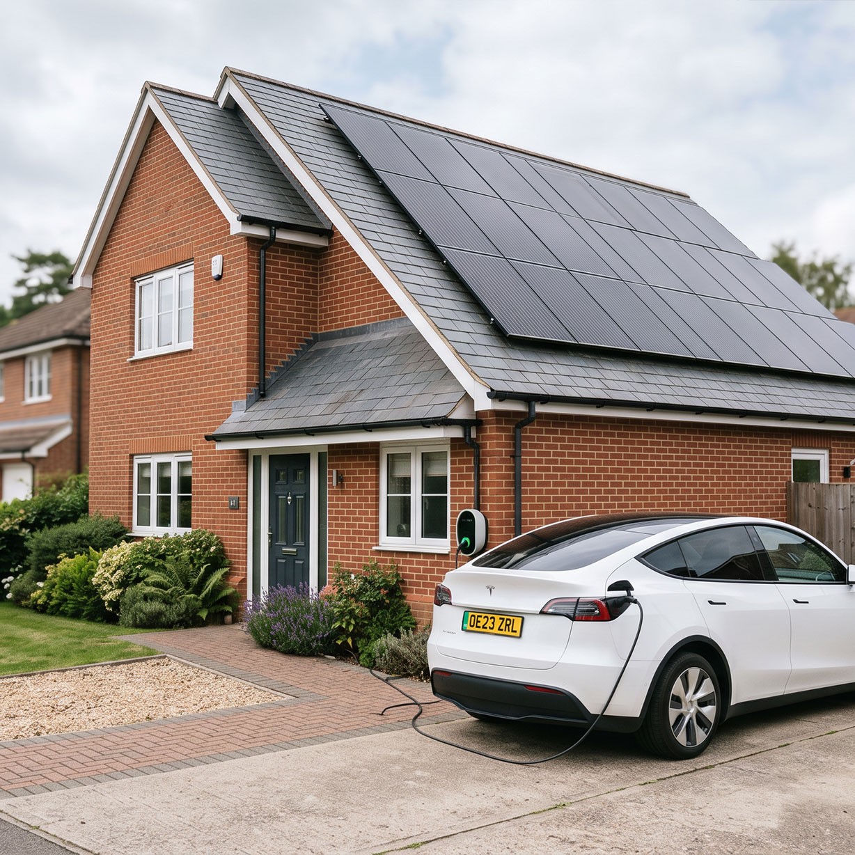 Solar panels and battery storage packages