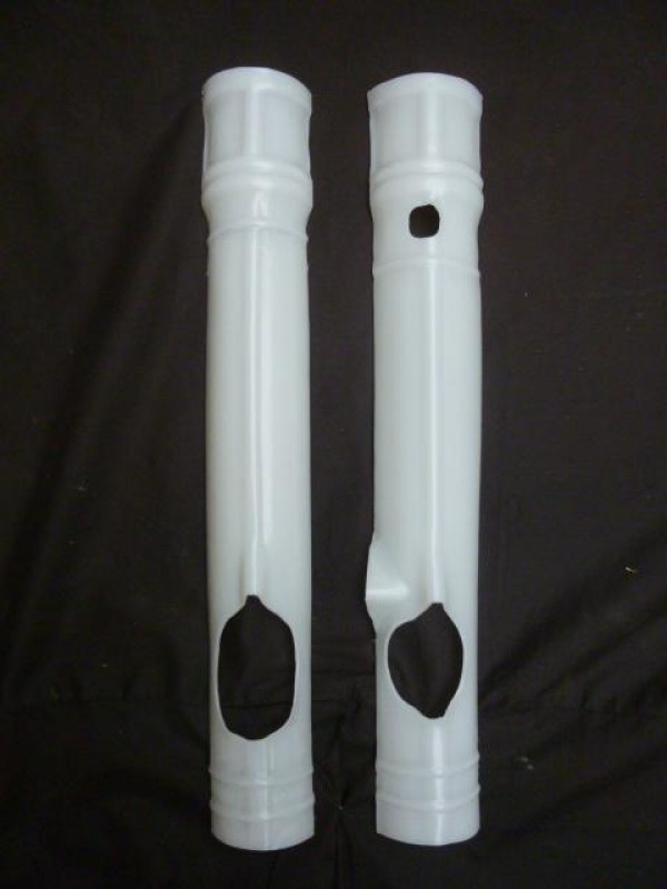 Yamaha YZ250 YZ465 1981 Fork Leg Protectors Translucent