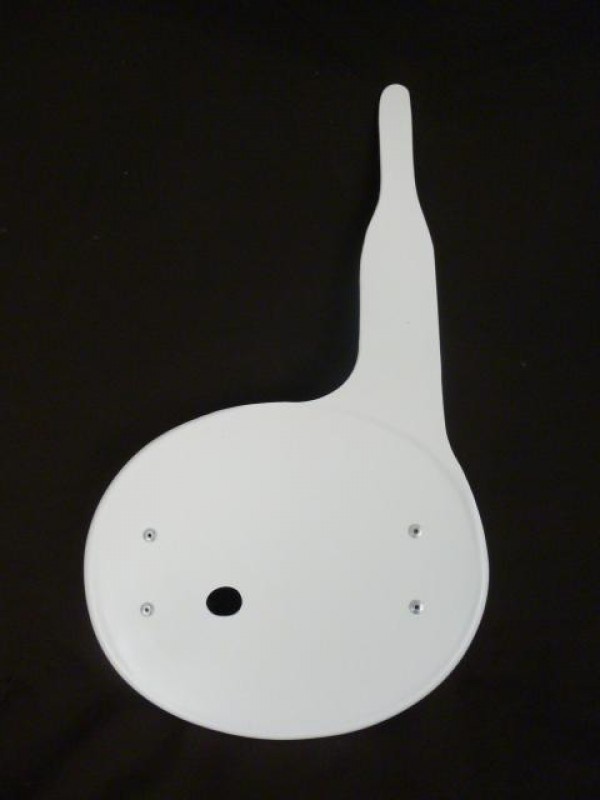 Yamaha YZ125 1979 YZ250 1979-81 YZ465 1980-81 Cable Save Front Number Plate (WHITE)