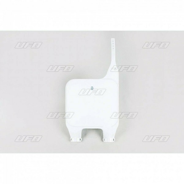 Honda CR125 CR250 CR500 1989 UFO Inverted Front Number Plate (White)