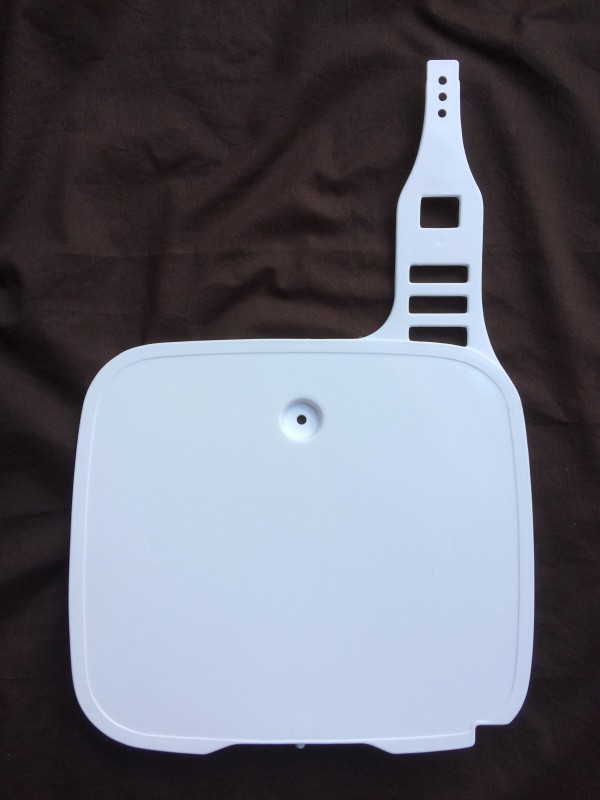 Yamaha YZ125 YZ250 YZ490 1983-91 UFO front number plate 