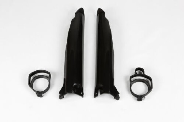 Kawasaki KX125 KX250 1996-03 KX500 1996-04 Fork Slider Protectors (Black)