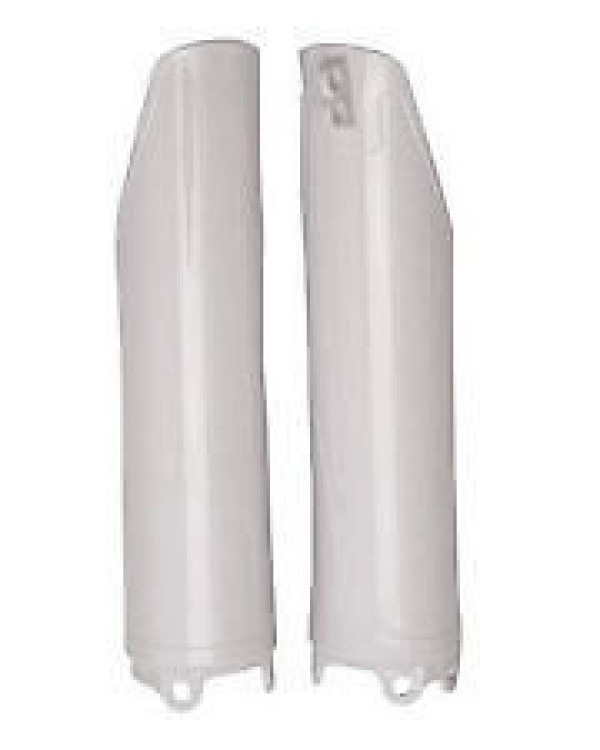 Honda CR125 CR250 CR500 1990-07 UFO Fork Guards Lower (White)