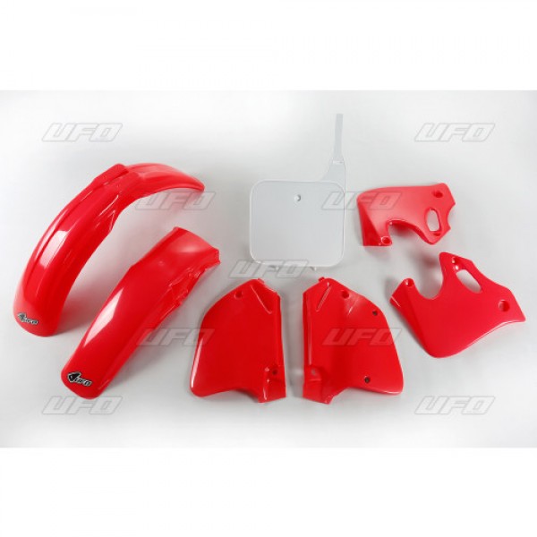 Honda CR125 1993-94 CR250 1992-94 UFO Plastic Kit (Neon Red)