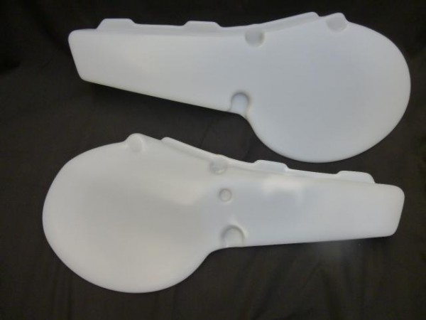 Yamaha YZ125 1980-81 Factory Style Side Panels (Translucent )