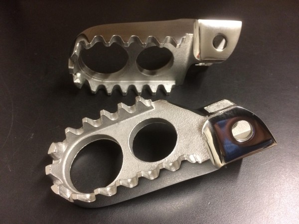 Kawasaki KX125 KX250 1988-96 KX500 1988-04 Stainless Wide Foot Pegs