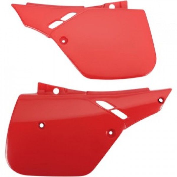 Honda CR125 CR250 CR500 1988-89 UFO Side Panels (Red)
