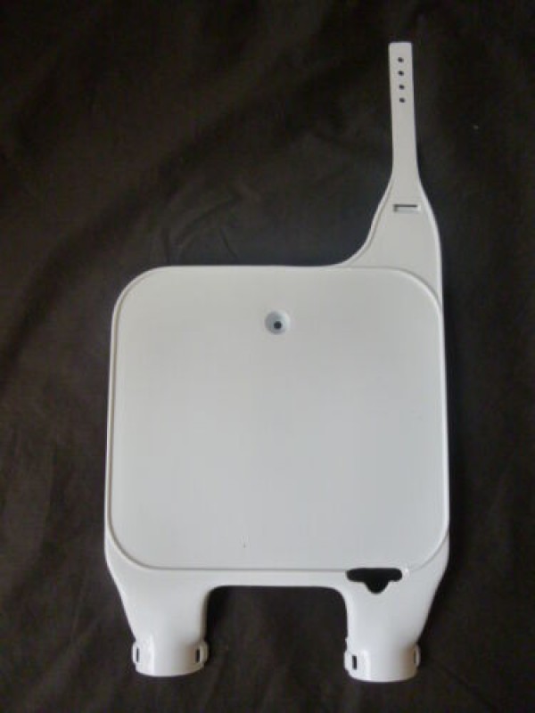 Honda CR125 CR250 CR500 1995-99 UFO Inverted Front Number Plate (White)