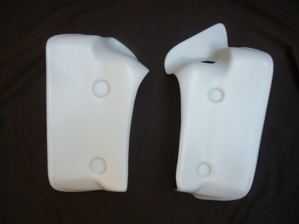 Suzuki RM125 1981-83 Radiator Scoops covers (Translucent)