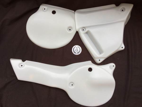 Yamaha YZ250 YZ400 1979 Side Panels Translucent